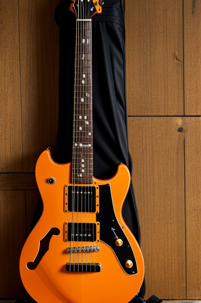 make an orange electric guitar
