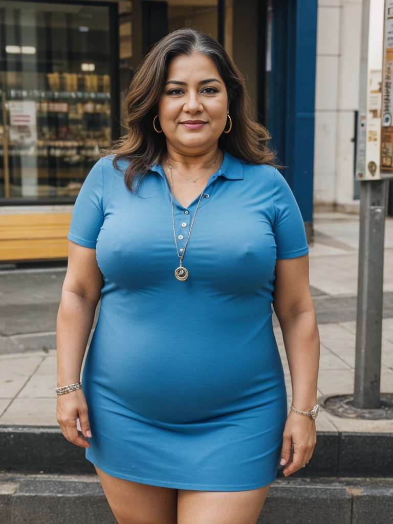 RAW PHOTO, her name is Alejandra, high quality, 1 old woman, ((58-year-old plus sized body latina woman)), (((58 years old))), ((plus sized)), (((chubby body))), ((wrinkled body)), (((old body))), ((long hair)), wearing stylish fashionable smart casual wear different colored, POSE: dynamic pose, BREAK, BACKGROUND: outdoor: city scape, film grain