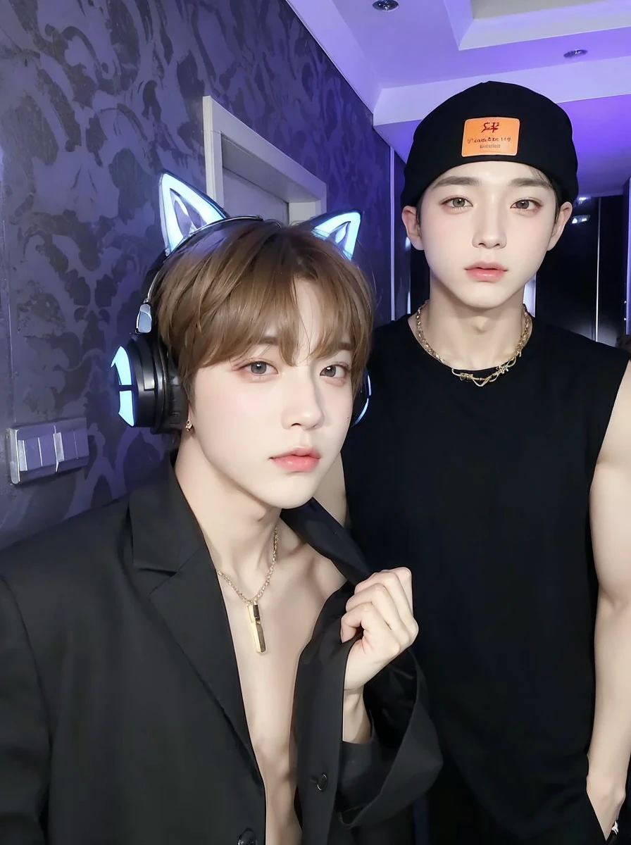 Jimin and jungkook cute and tender. Two very handsome and cute boys. big eyes and full lips, angelic and very attractive appearance.