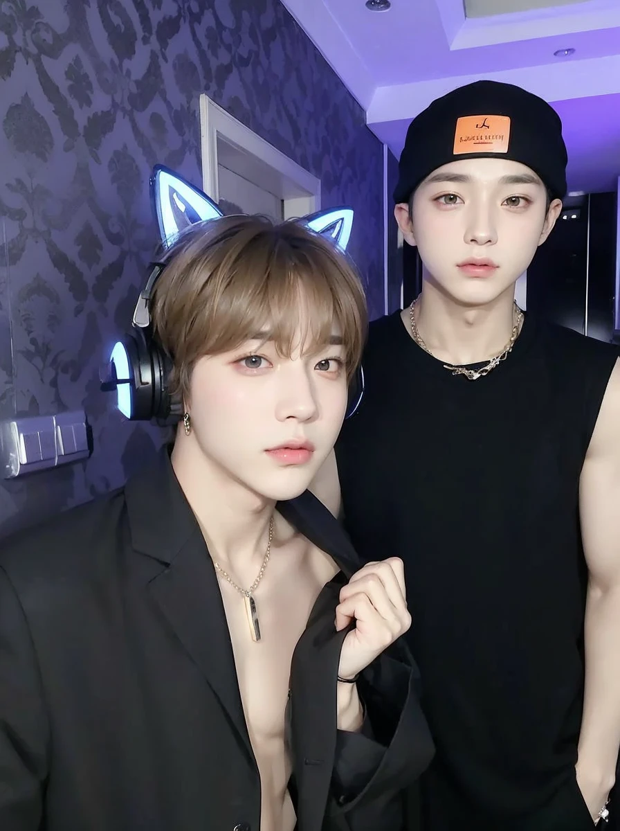 Jimin and jungkook cute and tender. Two very handsome and cute boys. big eyes and full lips, angelic and very attractive appearance. 