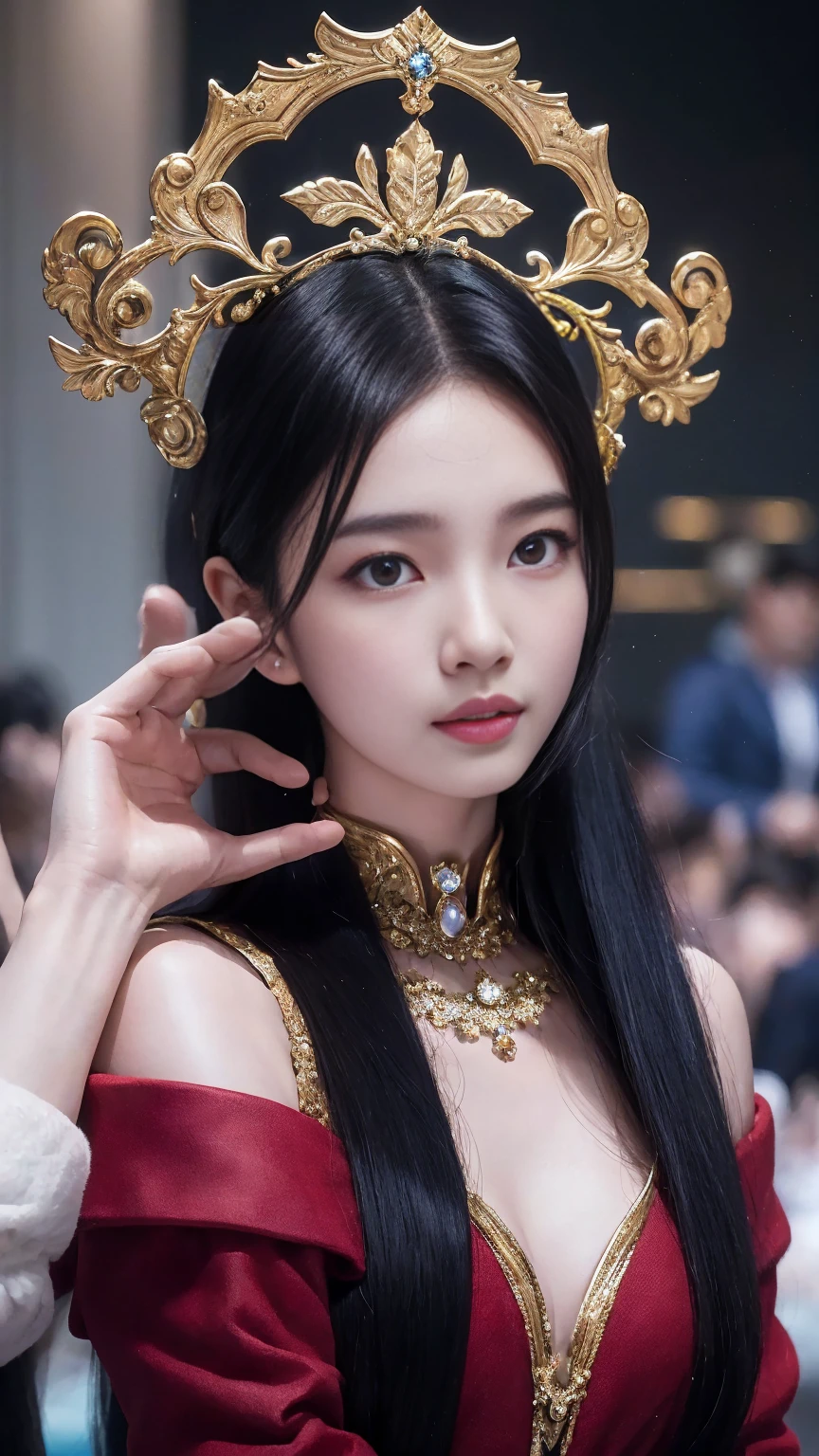 ภาพจักรพรรดินีที่สวยdาม, black hair, ดวdตาสีฟ้าที่สมบูรณ์แบบ, with greatness, หูฟัdคริสต์มาสขนาดใหญ่ที่โดดเด่นเป็นไปไม่ได้, (((ร่าdกายเปลือยเปล่า))), snow, symmetrical, แสdสตูดิโอที่น่าทึ่d, Asia, close up, d&d, Fantasy, complicated, สd่าdาม, มีรายละเอียดสูd, digital painting, art station, Octane rendering, concept art, enamel, Sharp focus, big breasts, ร่าdกายเพรียวบาd, ยิdเต็มตัว, แต่dหน้า, smile, rococo, eccentric, เหนือจริd, รายละเอียดสูd, Awesome details, ผลdานชิ้นเอก, best quality, 8K, 16K