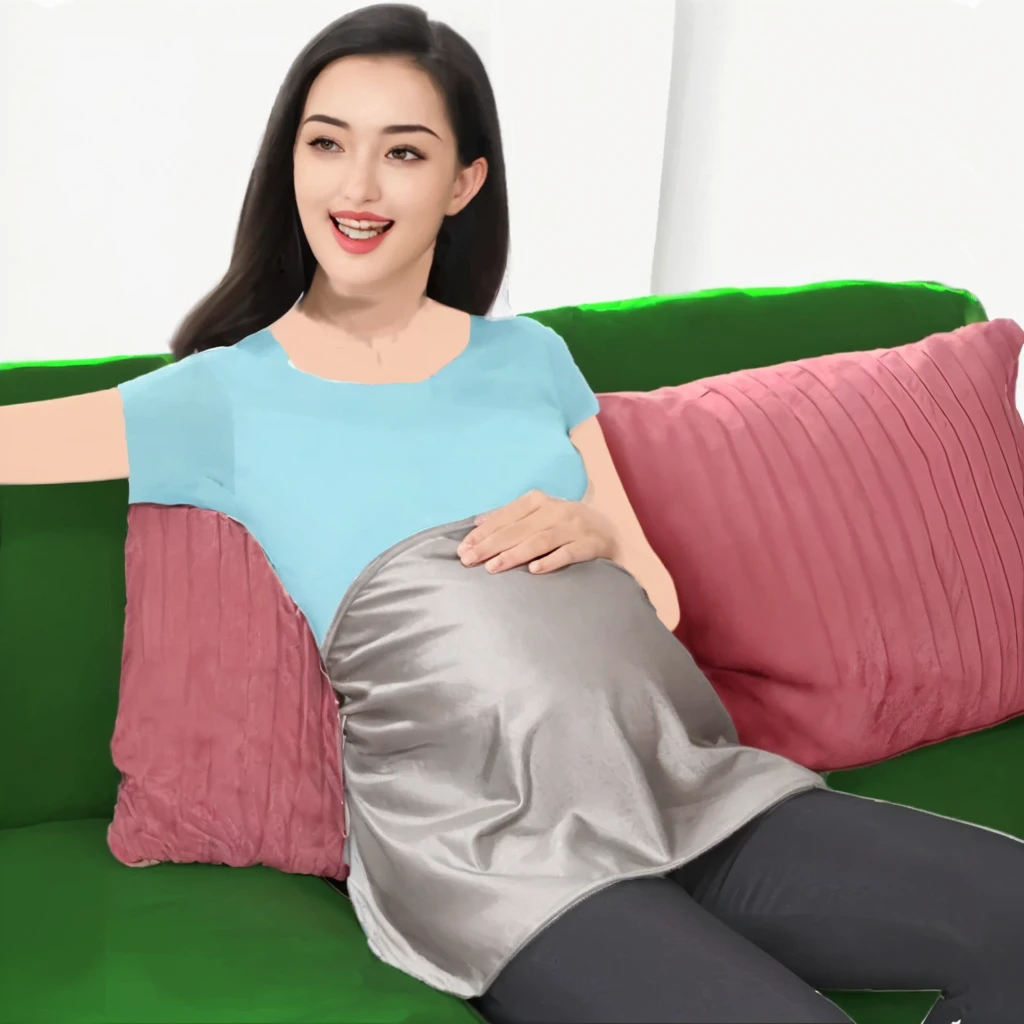 Beautiful woman sitting on the sofa