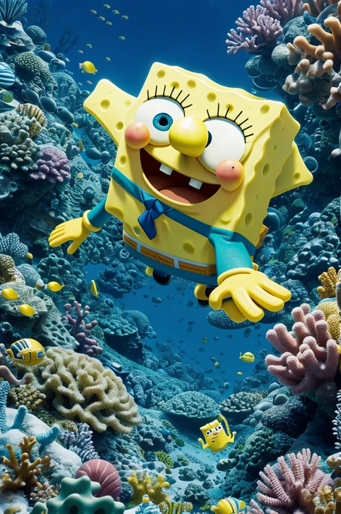 Make spongebob hold his breath