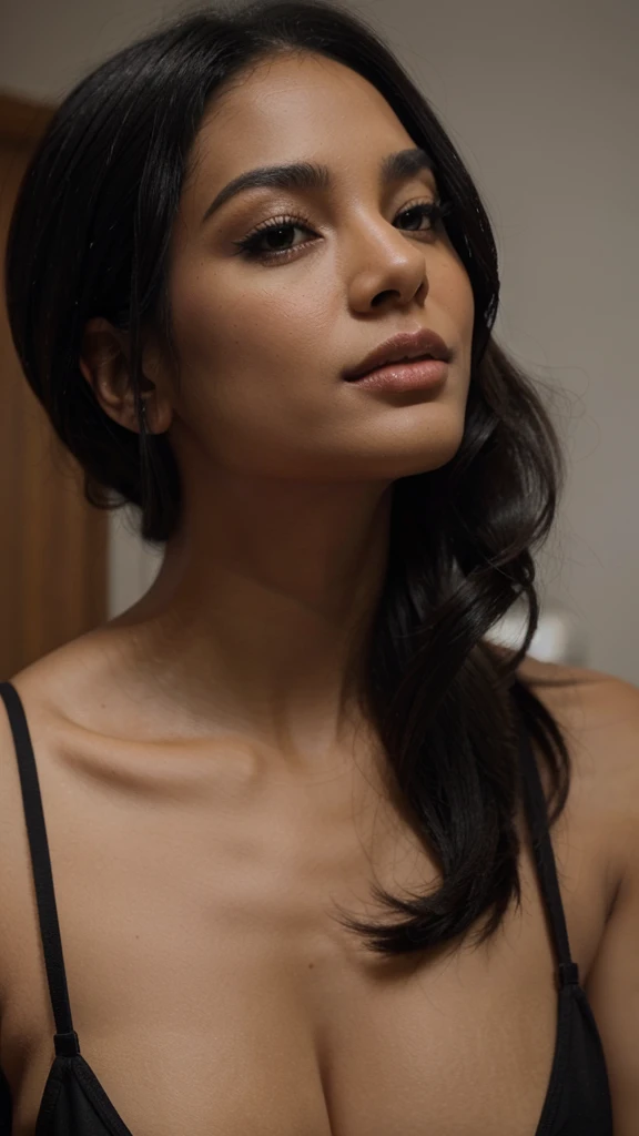 black movie height 1,70cm black hair seductive look