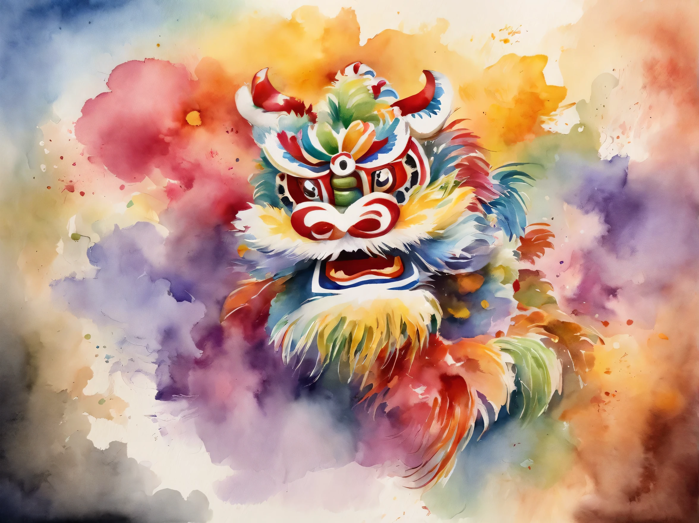 Illustration of "two lion dance" a Japanese lucky charm


"The ""two lion dance"" is a rainbow-colored design with gradation."

Very gorgeous

The "two lion dance" is smiling.
A gorgeous design that brings happiness to the viewer

Pretty cool
chic and modern design

White background

