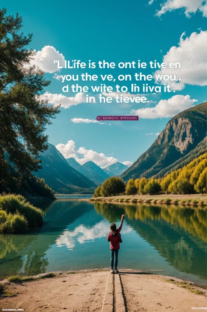 Life there is only one, but if you know how to live it to the fullest, It is more than enough