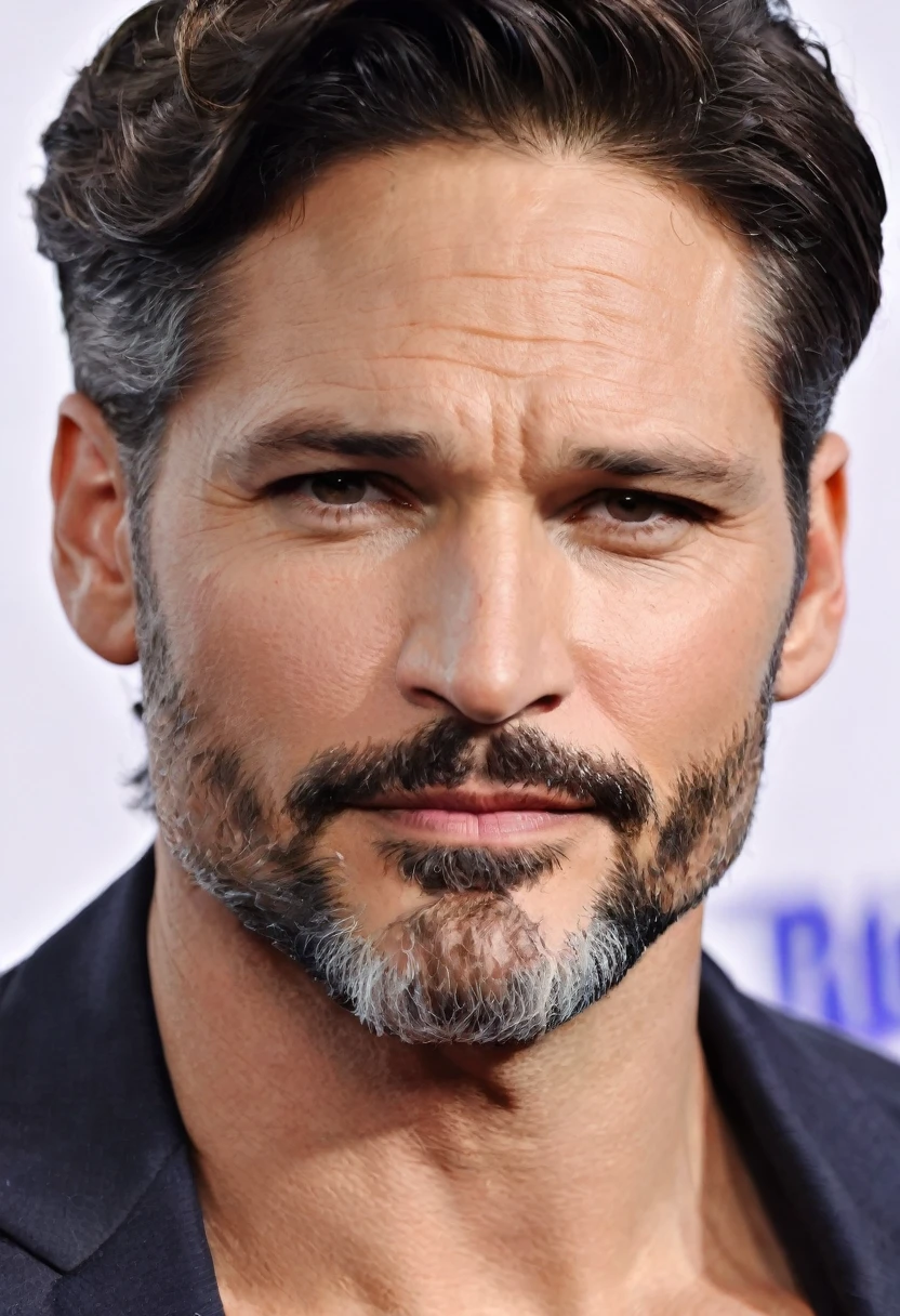 (((Extreme close-up Joe Manganiello(((short hair)))under the mantle of the dark knight Batman Front Images Color Images Splash))),(((Batman))),(((short hair))