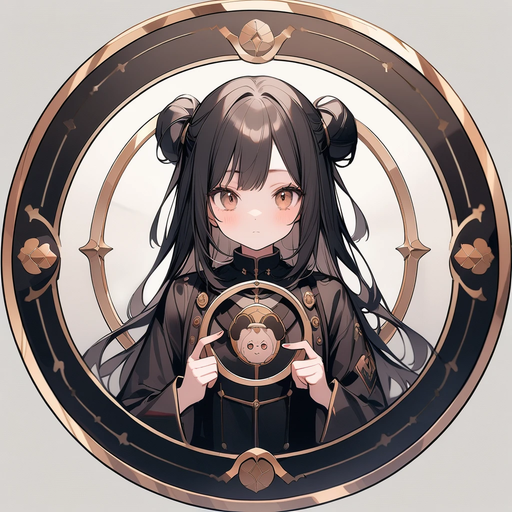 (circular frame1.7),Ram ,2 front handles,head,1 person,like,headใจ,icon, circular frame,