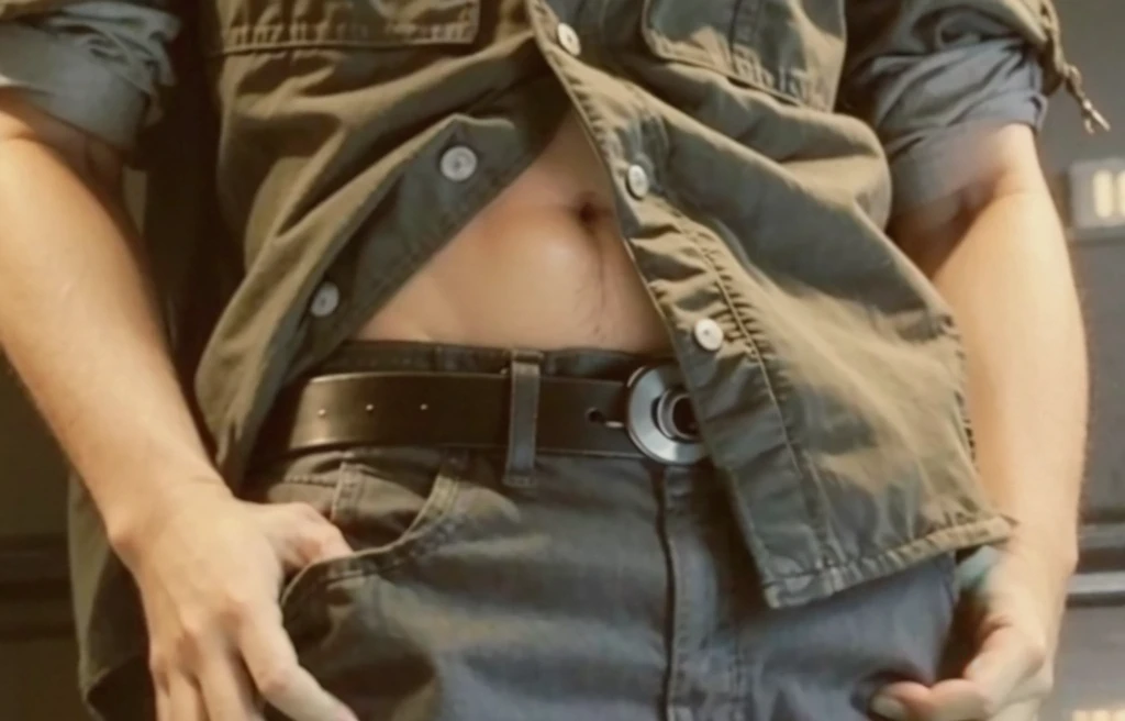 Man stomach