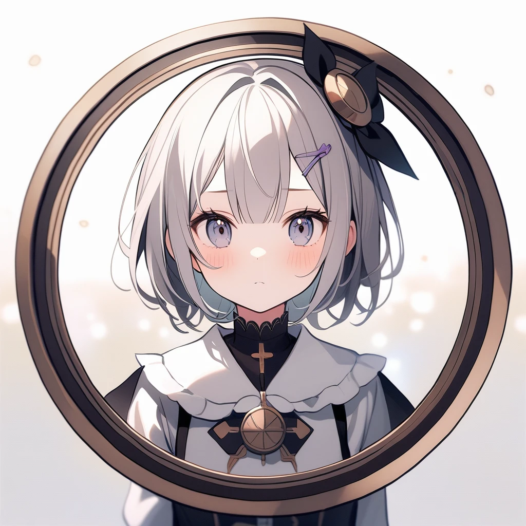 Re:Starting Life in Another World from Zero、(circular frame1.7),Ram ,2 front handles,head,1 person,like,headใจ,icon, circular frame,Re:Zero