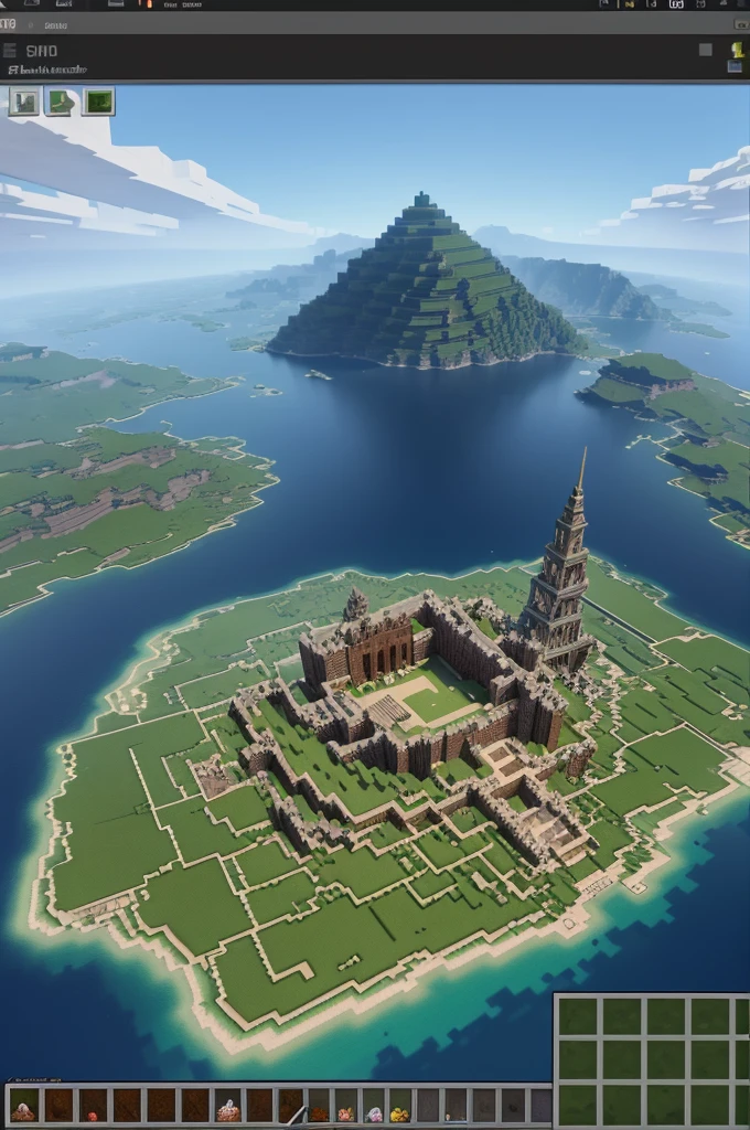 Create an image of a Minecraft world 