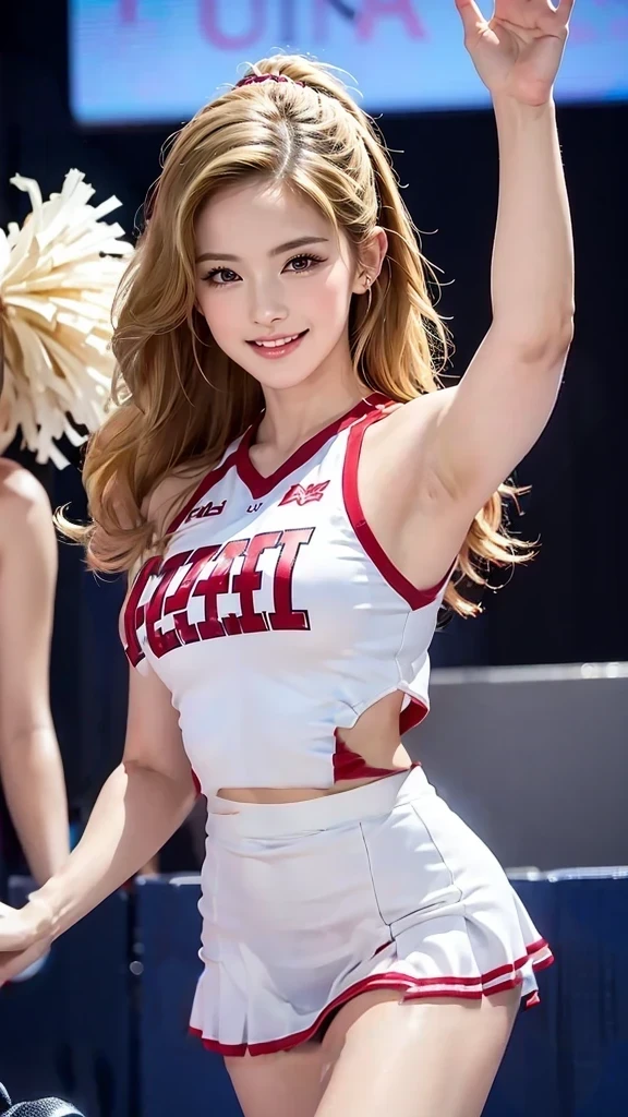 Blurred dark background、Cheerleader kin
