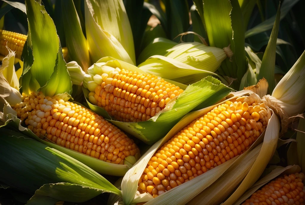 there are many corns that are on the cob in the field, corn, corn on a cob everywhere, shutter, texture, By Rhea Carmi, corn floating in ocean, Close-up photos, in stock, tall corn in the foreground, author:Harold von Schmidt, author:Whitney Sherman, high-definition, Close-up portrait, author:by Linda Sutton (Linda Sutton), Close-up photosgraph, high resolution