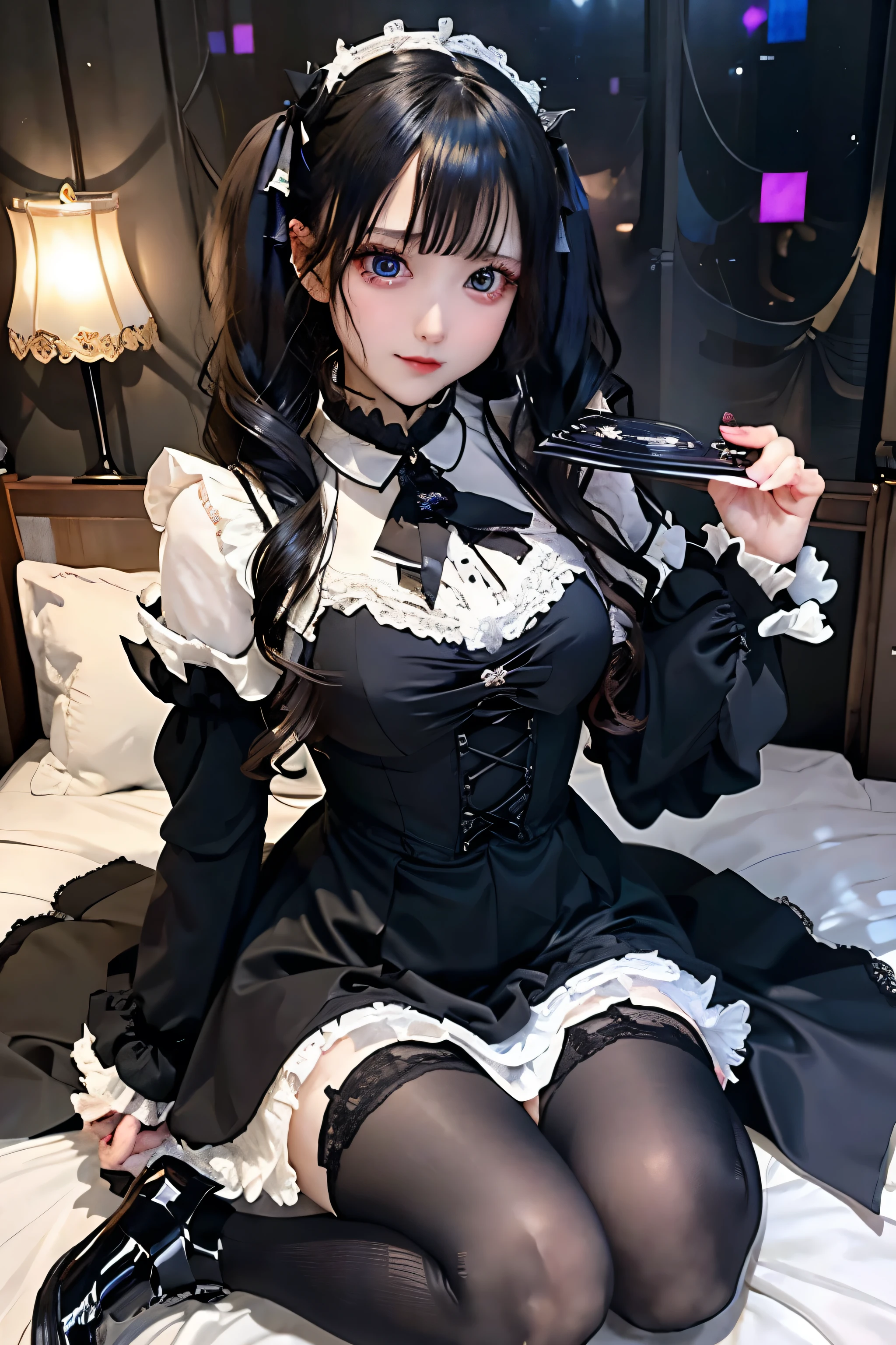 Hard Dark Gothic Makeup、Black dark eyeshadow、sad、Good skin radiance、Dark Gothicメイク、Dark smile、palace、The beauty of fragrance、24-years-old、Expression of intense sexual pleasure、Embarrassed look、Dark Gothic、Highest quality、Expression of sexual pleasure without pain、Drunk face、Purple maid outfit、Mysterious、noble、sexly、Loving smile、Twin tail hair、Right blue eye、Left eye is red、Super tempting pose、Platform Heel Shoes、Heavy makeup、Gothic Lolita clothes、Silver Hair、Long Hair Straight Hair、Cute Gothic Lolita Dress、Beautiful Face、elegant features、Attractive face、Stained glass background、Chest glistening with sweat、The room is dark、goth long dress、Bell Sleeves、Wizard Sleeve、Decadent look、Sexually excited expression、Glossy thighs wet with water、Thighs that are wet and shiny with oil、Background of a room full of roses、sad expression、Rose Maiden、The embroidery is pink、The dress has pink embroidery.、Thigh-high socks、Knee-high socks、Gentle expression、Dark black eyeshadow、Stained glass and rose background、thighs are a little thin、Female Duo、Female couple、dark church background、Stained glass、Black metal world、Dark Castle、Dark Room、Slender body、gothic long dress、Victorian dress、Small breasts、Hold the wine in your right hand、Hold the lantern in your left hand、pantyhose、The bed is covered with roses、Her thighs are shining with sweat、My body is wet and shiny、Lots of glitter on the thighs、sweating、My thighs are sticky from sweating、Sweat glistening on my thighs、The whole body is sweaty and shiny、I sweated a lot.、My thighs are sweaty、Wet thighy thighs are shining with sweat、A lot of sweat glistening all over the body、Slender body、Put your head on the pillow、Sleeping on a bed、Beautiful legs、Stretching legs、Lie down in bed、Lie on your back in bed、