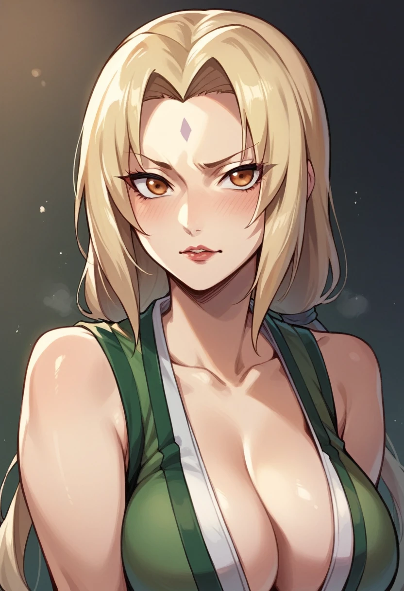 Tsunade nude with suite who is 5th hokakage in Naruto