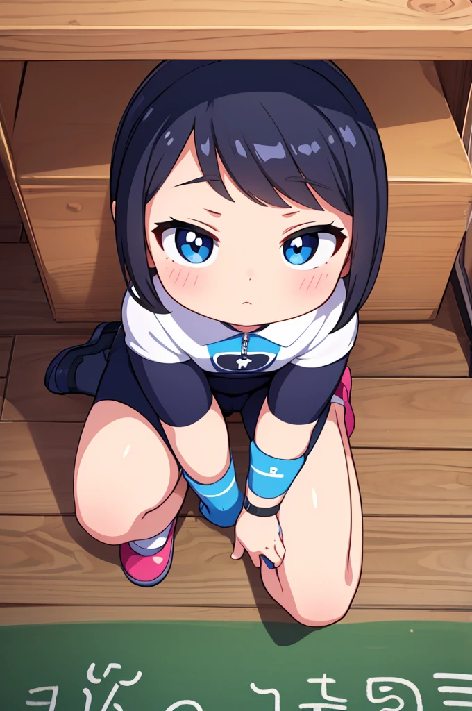 (best quality,8k wallpaper,ultra-detailed,masterpiece:1.2),illustration,preschool girl, bike short