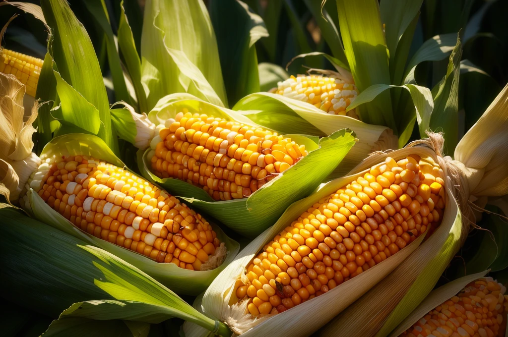 there are many corns that are on the cob in the field, corn, corn on a cob everywhere, shutter, texture, By Rhea Carmi, corn floating in ocean, Close-up photos, in stock, tall corn in the foreground, author:Harold von Schmidt, author:Whitney Sherman, high-definition, Close-up portrait, author:by Linda Sutton (Linda Sutton), Close-up photosgraph, high resolution