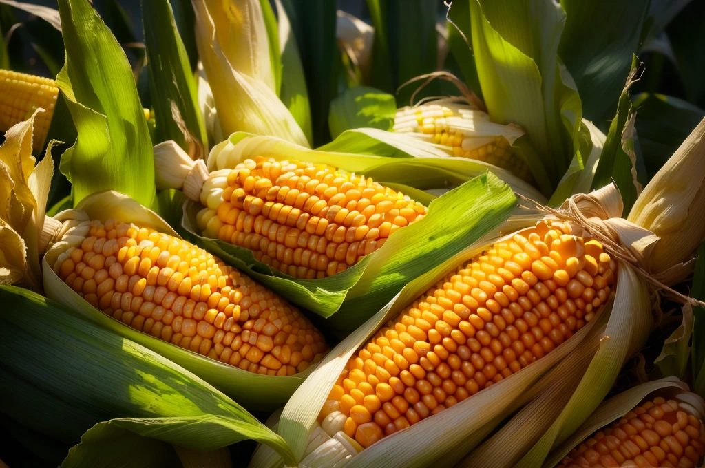 there are many corns that are on the cob in the field, corn, corn on a cob everywhere, shutter, texture, By Rhea Carmi, corn floating in ocean, Close-up photos, in stock, tall corn in the foreground, author：Harold von Schmidt, author：Whitney Sherman, high-definition, Close-up portrait, author：by Linda Sutton (Linda Sutton), Close-up photosgraph, high resolution