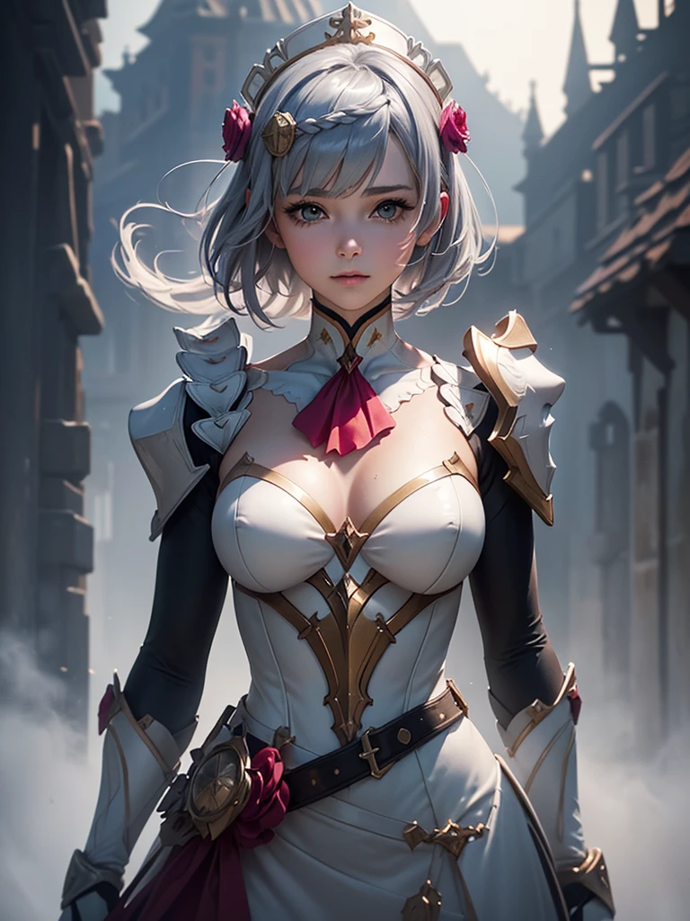 [Noelledef]:1.5,((Masterpiece,of the highest quality,Detailed images,Beautiful images))1.4(noel images、by bob、monstad、The wind blowandoble, Overall bright lighting、backlight、A fantastic atmosphere、thick fog)1.1(Beautiful body lines、beautiful neckline)
