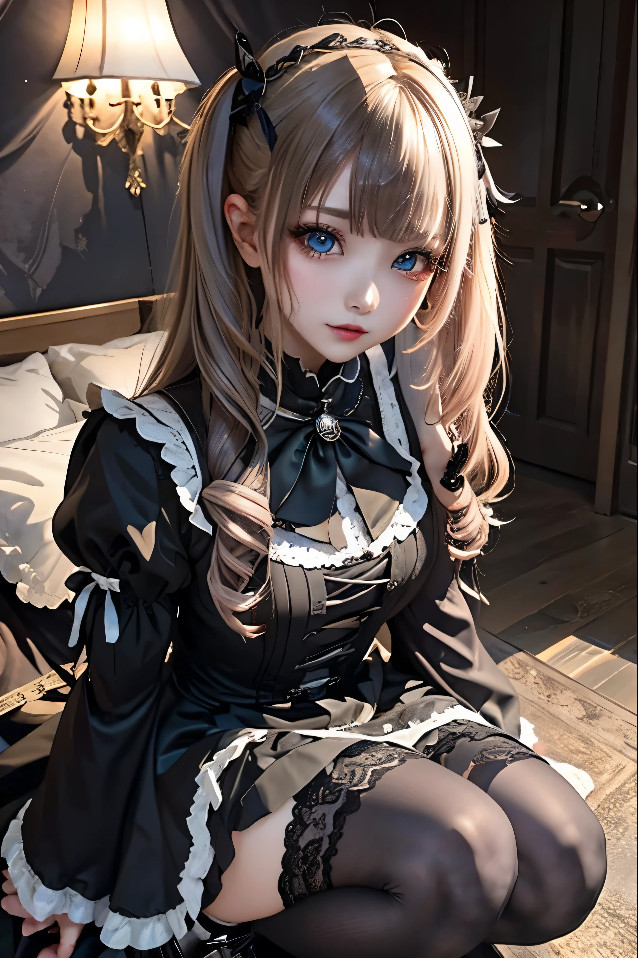 Hard Dark Gothic Makeup、Black dark eyeshadow、sad、Good skin radiance、Dark Gothicメイク、Dark smile、palace、The beauty of fragrance、24-years-old、Expression of intense sexual pleasure、Embarrassed look、Dark Gothic、Highest quality、Expression of sexual pleasure without pain、Drunk face、Purple maid outfit、Mysterious、noble、sexly、Loving smile、Twin tail hair、Right blue eye、Left eye is red、Super tempting pose、Platform Heel Shoes、Heavy makeup、Gothic Lolita clothes、Silver Hair、Long Hair Straight Hair、Cute Gothic Lolita Dress、Beautiful Face、elegant features、Attractive face、Stained glass background、Chest glistening with sweat、The room is dark、goth long dress、Bell Sleeves、Wizard Sleeve、Decadent look、Sexually excited expression、Glossy thighs wet with water、Thighs that are wet and shiny with oil、Background of a room full of roses、sad expression、Rose Maiden、The embroidery is pink、The dress has pink embroidery.、Thigh-high socks、Knee-high socks、Gentle expression、Dark black eyeshadow、Stained glass and rose background、thighs are a little thin、Female Duo、Female couple、dark church background、Stained glass、Black metal world、Dark Castle、Dark Room、Slender body、gothic long dress、Victorian dress、Small breasts、Hold the wine in your right hand、Hold the lantern in your left hand、pantyhose、The bed is covered with roses、Her thighs are shining with sweat、My body is wet and shiny、Lots of glitter on the thighs、sweating、My thighs are sticky from sweating、Sweat glistening on my thighs、The whole body is sweaty and shiny、I sweated a lot.、My thighs are sweaty、Wet thighy thighs are shining with sweat、A lot of sweat glistening all over the body、Slender body、Put your head on the pillow、Sleeping on a bed、Beautiful legs、Stretching legs、Lie down in bed、Lie on your back in bed、