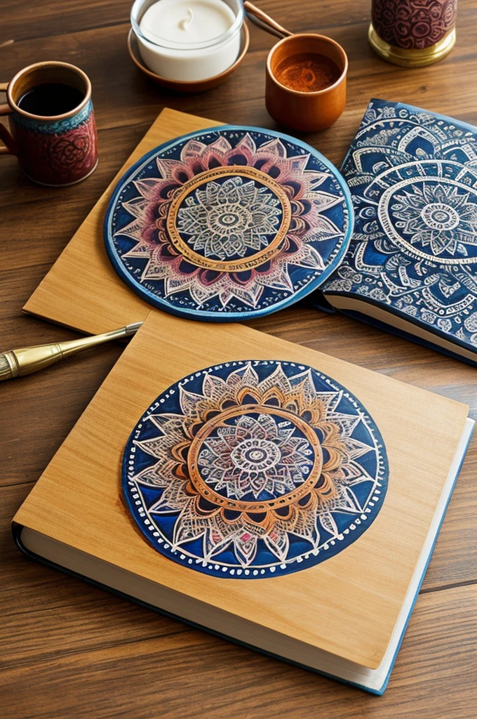 Create a book of mandalas to paint 