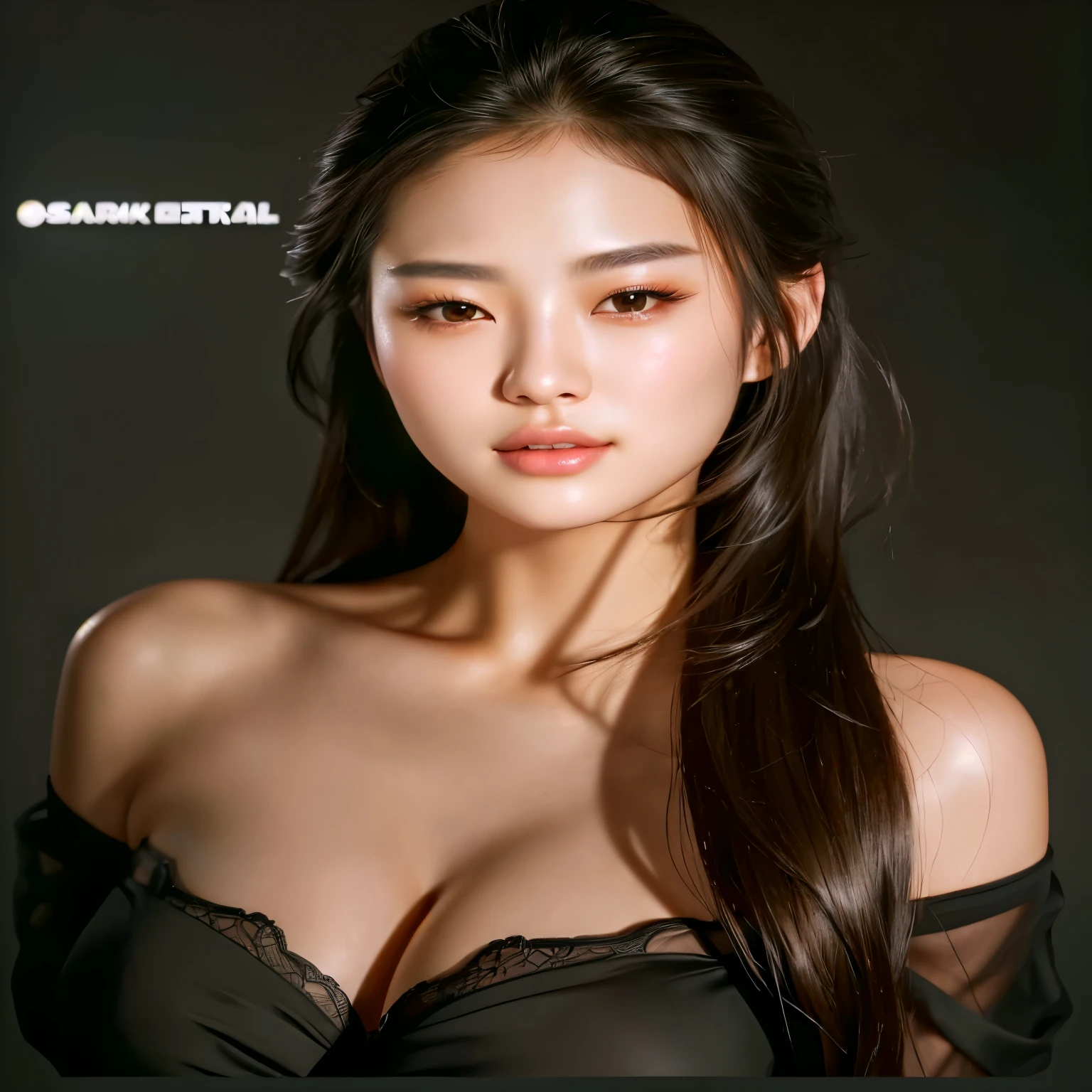 a closeup of a woman wearing a black bra, [ Artedigital 4K ]!!, photorealistic!!!!!!! Art Style, ig model | germ of art, shiny skin, photorealistic anime girl render, beautiful south korean woman, Beautiful young Korean woman, photorealistic beautiful face, beautiful chinese model, sakimichan hdri, korean girl