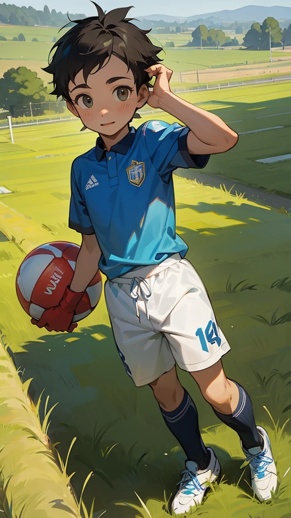 A boy from the countryside carries his favorite football boots and goes out to achieve his dream of becoming a professional footballer.