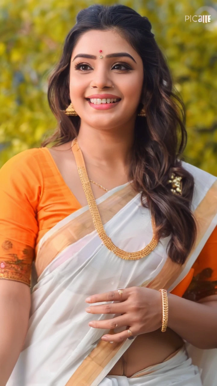 Asethitic Cute Smile Beautiful Saree Traditional Queen Realistic Fantasy Ai Of Samantha Ruth Prabhu 
Portrait of samantha ruth prabhu,(((Stunningly Beautiful persian Princess in micro bikini and saree))), exposing cleavage and navel, elegant blue black updo , sweet smile, Beautiful bri3, looking back,elaborate scene style, crystal glass lattice, glitter, transparent embroidered lace saree, realistic style, 8k,exposure blend, medium shot(cinematic)