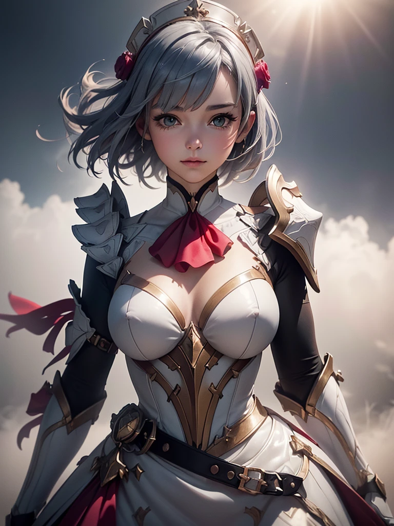 [Noelledef]:1.5,((Masterpiece,of the highest quality,Detailed images,Beautiful images))1.4(noel images、by bob、monstad、The wind blowandoble, Overall bright lighting、backlight、A fantastic atmosphere、thick fog)1.1(Beautiful body lines、beautiful neckline) whole body
