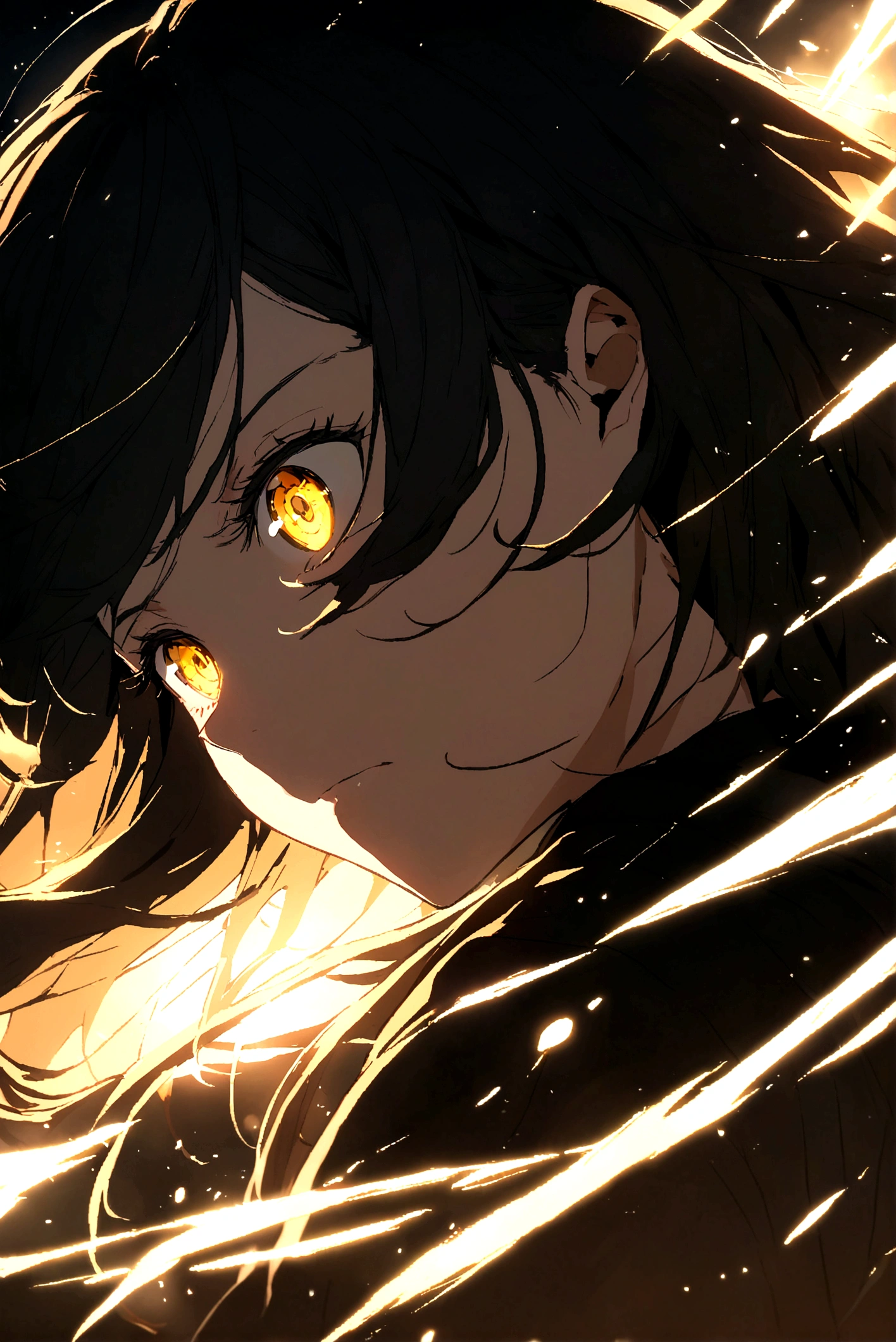 Golden anime eyes 