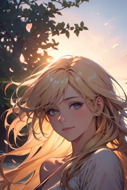 ,(best quality,4k,8k,highres,masterpiece:1.2),ultra-detailed,(realistic,photorealistic,photo-realistic:1.37),oil painting,portrait,colorful,pastel colors,soft lighting,flower garden,serene atmosphere,captivating smile,pure and innocent,golden hour,slightly blurred background,vivid colors,happy expression,long flowing hair,graceful pose,natural lighting,floating petals,dreamy ambiance,gentle breeze,delicate features