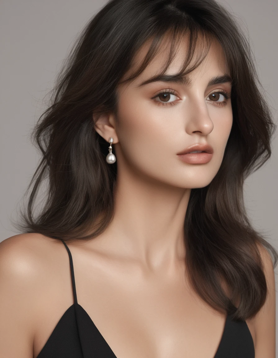 ((nsfw)),1 10th generation female, ((full nude:1.4)),Penelope Cruz, thin jaw line, standing, ((beautiful facial outline)),overall (body), ,white female, ,completely naked, beautiful boobs:1.4 ,Conical, perfect vagina:1.4, legs spread:1.4, perfect eyes, shining eyes,gasping face, angle from below, High quality 8K