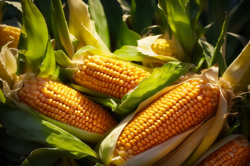 there are many corns that are on the cob in the field, corn, corn on a cob everywhere, shutter, texture, By Rhea Carmi, corn floating in ocean, Close-up photos, in stock, tall corn in the foreground, author:Harold von Schmidt, author:Whitney Sherman, high-definition, Close-up portrait, author:by Linda Sutton (Linda Sutton), Close-up photosgraph, high resolution