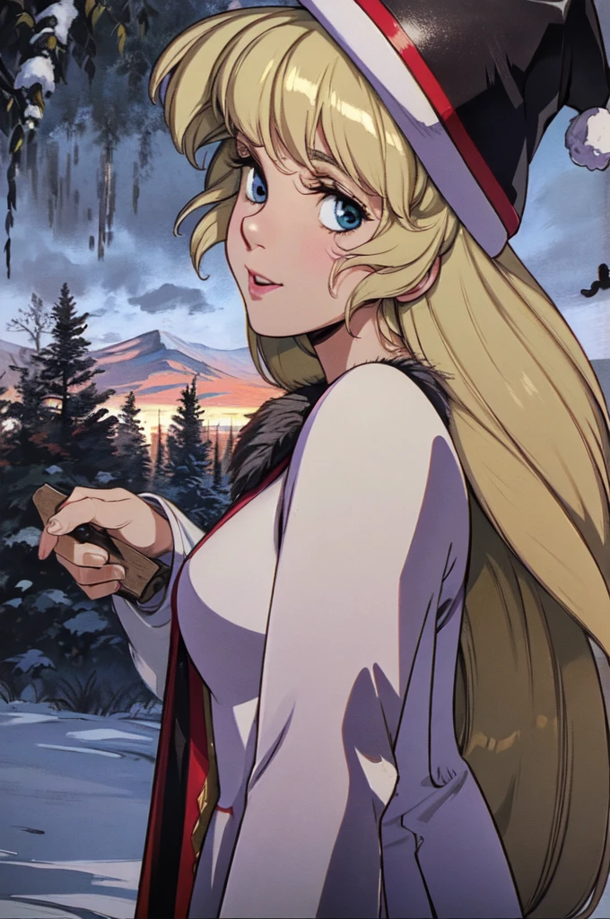 (masterpiece:1.1), (best quality:1.1), 1girl, Real light and shadow, anime face, 4k, 8k, wallpaper,epic, detail texture, blonde hair, (blue eyes:1.5), ((((blond hair:1.35, long hair)))),intricate eyes,beautiful detailed eyes, (symmetrical eyes,big eyes:1.5,(((lustrous skin:1.5,bright skin: 1.5,skin tanned,shiny skin,very shiny skin,shiny body,plastic glitter skin,exaggerated shiny skin,illuminated skin))),(detailed body,(detailed face)), cute, erotic,daring, (((medieval man armor, fur hat, adventurer man armor,winter coat))),(((intricate outfit,intricate clothes, embroidered outfit,ornate outfit,embroidered clothes,ornate clothing))), (dynamic pose:1.0),happy,smile,(centered,scale to fit dimensions,Rule of thirds), ((snowy pine forest at night)), with dark stormy clouds,winter,scenery:1.25,((snow forest background)),Christmas tree, highres,sharp focus,(ultra detailed,extremely detailed),(photorealistic artwork:1.37),(extremely detailed CG unity 8k wallpaper),(((vibrant colors,vibrant theme))),(intricate),(masterpiece),(best quality),