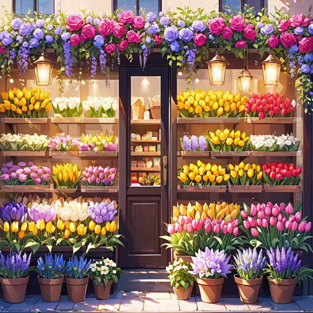 background: shop, flowers shop, beautiful, different types of flowers, gorgeous, beautiful flowers, lily, lavender, rose, tulip, sunflower etc