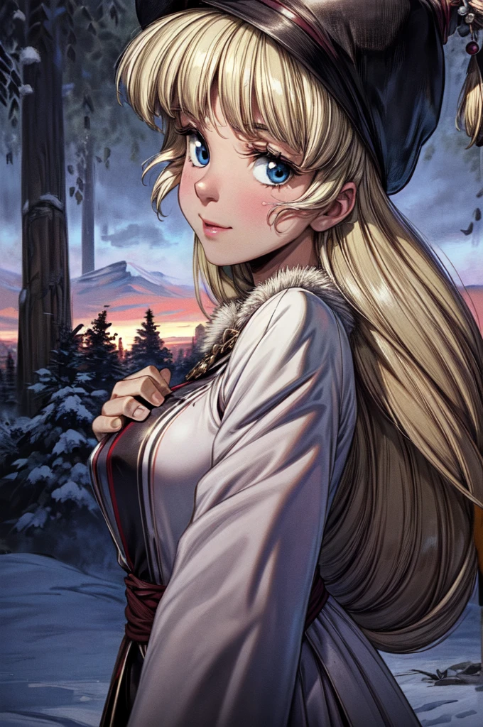(masterpiece:1.1), (best quality:1.1), 1girl, Real light and shadow, anime face, 4k, 8k, wallpaper,epic, detail texture, blonde hair, (blue eyes:1.5), ((((blond hair:1.35, long hair)))),intricate eyes,beautiful detailed eyes, (symmetrical eyes,big eyes:1.5,(((lustrous skin:1.5,bright skin: 1.5,skin tanned,shiny skin,very shiny skin,shiny body,plastic glitter skin,exaggerated shiny skin,illuminated skin))),(detailed body,(detailed face)), cute, erotic,daring, (((medieval man armor, fur hat, adventurer man armor,winter coat))),(((intricate outfit,intricate clothes, embroidered outfit,ornate outfit,embroidered clothes,ornate clothing))), (dynamic pose:1.0),happy,smile,(centered,scale to fit dimensions,Rule of thirds), ((snowy pine forest at night)), with dark stormy clouds,winter,scenery:1.25,((snow forest background)),Christmas tree, highres,sharp focus,(ultra detailed,extremely detailed),(photorealistic artwork:1.37),(extremely detailed CG unity 8k wallpaper),(((vibrant colors,vibrant theme))),(intricate),(masterpiece),(best quality),
