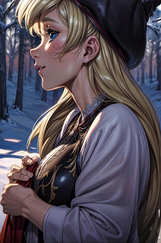 2 girls, sister, older sister and little sister, (masterpiece:1.1), (best quality:1.1), 1girl, Real light and shadow, anime face, 4k, 8k, wallpaper,epic, detail texture, blonde hair, (blue eyes:1.5), ((((blond hair:1.35, long hair)))),intricate eyes,beautiful detailed eyes, (symmetrical eyes,big eyes:1.5,(((lustrous skin:1.5,bright skin: 1.5,skin tanned,shiny skin,very shiny skin,shiny body,plastic glitter skin,exaggerated shiny skin,illuminated skin))),(detailed body,(detailed face)), cute, erotic,daring, (((medieval man armor, fur hat, adventurer man armor,winter coat))),(((intricate outfit,intricate clothes, embroidered outfit,ornate outfit,embroidered clothes,ornate clothing))), (dynamic pose:1.0),happy,smile,(centered,scale to fit dimensions,Rule of thirds), ((snowy pine forest at night)), with dark stormy clouds,winter,scenery:1.25,((snow forest background)),Christmas tree, highres,sharp focus,(ultra detailed,extremely detailed),(photorealistic artwork:1.37),(extremely detailed CG unity 8k wallpaper),(((vibrant colors,vibrant theme))),(intricate),(masterpiece),(best quality), younger sister
