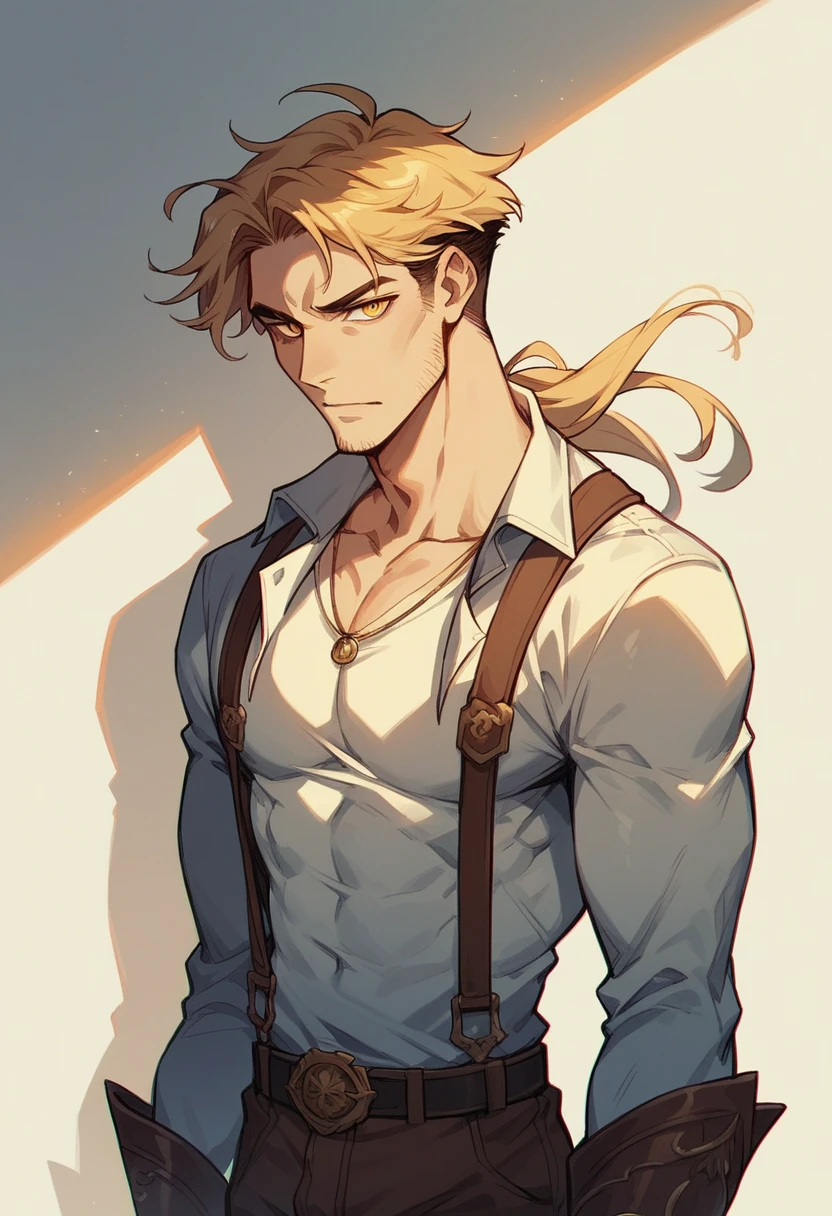 Cowboy MAN with golden eyes.