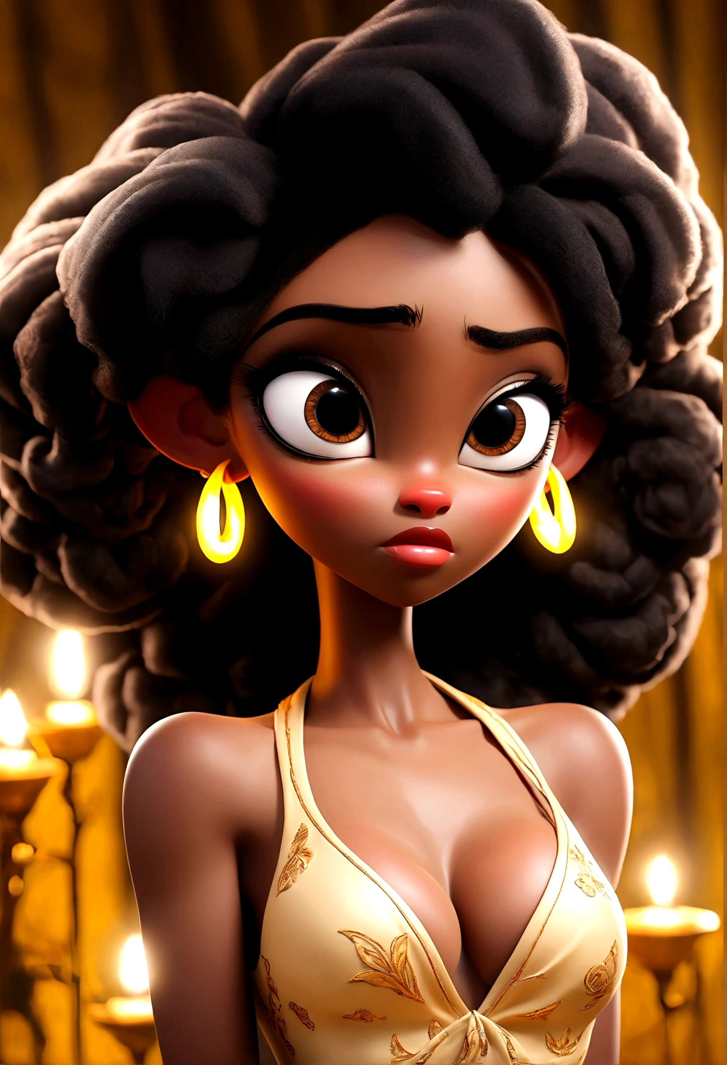 Kizi, without bra,
