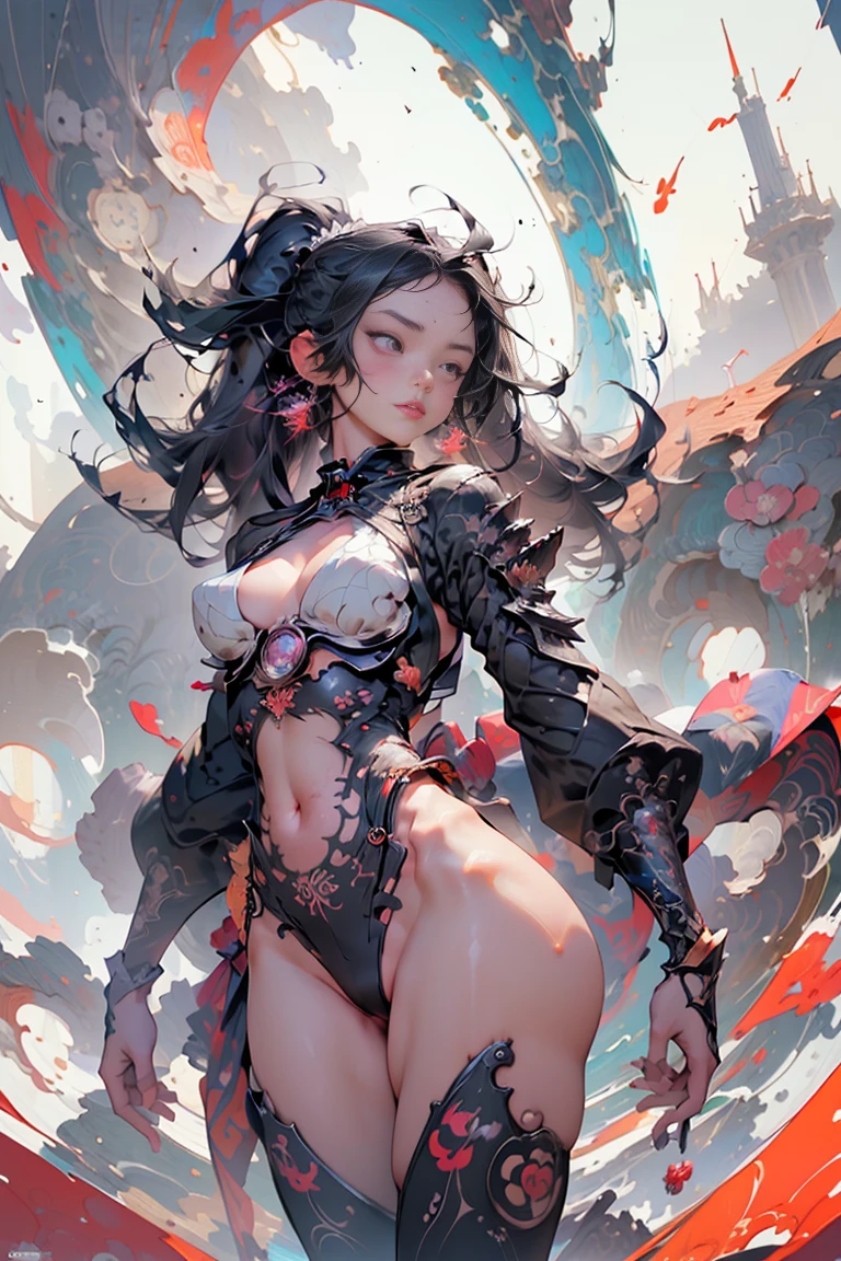 (absurdres, highres, ultra detailed), (1girl:1.3), twintails, very long purple hair, BREAK , digital sculpture, 3D modeling, computer-generated forms, virtual art, cutting-edge technology, innovative design, futuristic creations BREAK , psychedelic art, vibrant colors, swirling patterns, optical illusions, hallucinatory visuals, mind-expanding imagery, counterculture influence BREAK , (masterpiece, top quality, best quality, official art, beautiful, cosmic, atmospheric, psychedelic, dreamlike, swirling psychedelic cosmic graffiti patterns,,aesthetic:1.2), (1girl, mecha, beautiful, sexy, beautuful highly detailed hooded mecha battle armor, mecha angel wings, tons of tattoos and piercings, super huge enormously gigantic , cleavage showing), extreme detailed,(fractal art:1.3),colorful,highest detailed, cherry blossoms blowing in the wind