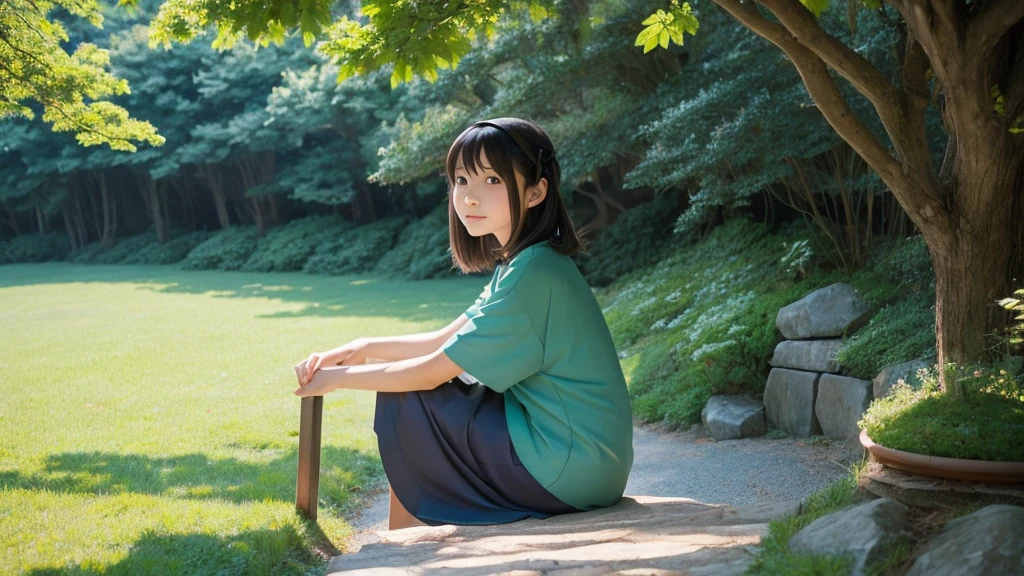 Japanese Ghibli anime girl