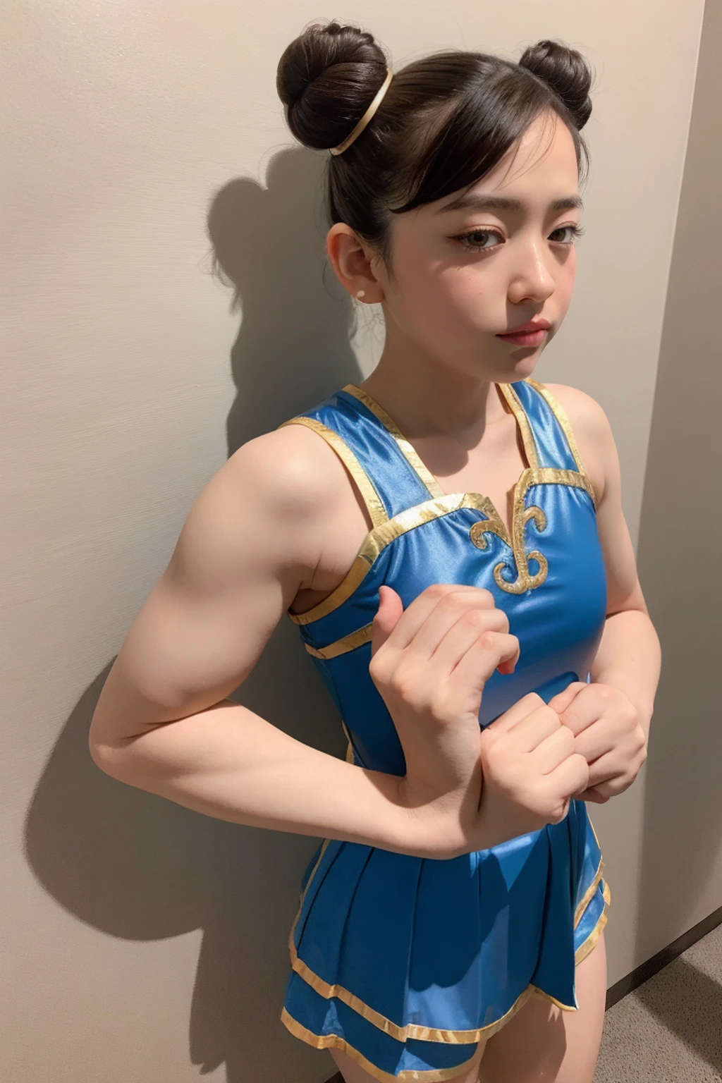 (A very cute -yeld giChun-Li Cosplay、13 years