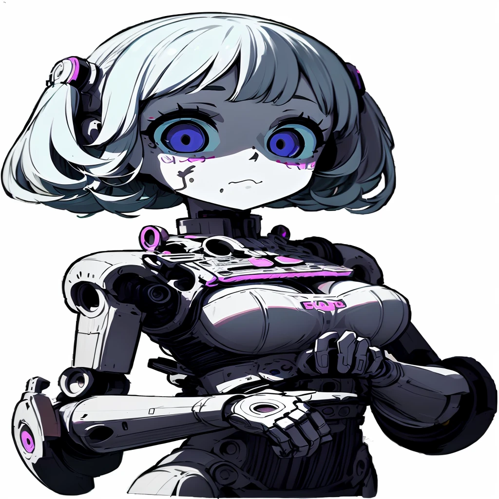 anime Girl with a gun in her hand, fully robot-controlled!! Girl, cute cyborg Girl, Anime-Manga-Robots!! anime Girl, robot Girl, fully robot-controlled!! catGirl, Anime robots mixed with organic, cyberpunk anime Girl mech, cyborg Girl, cyborg - Girl, perfect Anime-Cyborg woman, cyborg merchant Girl, perfect android Girl, Anime-Cyborg, biomechanical oppai, closed eyes, smiling, happy,