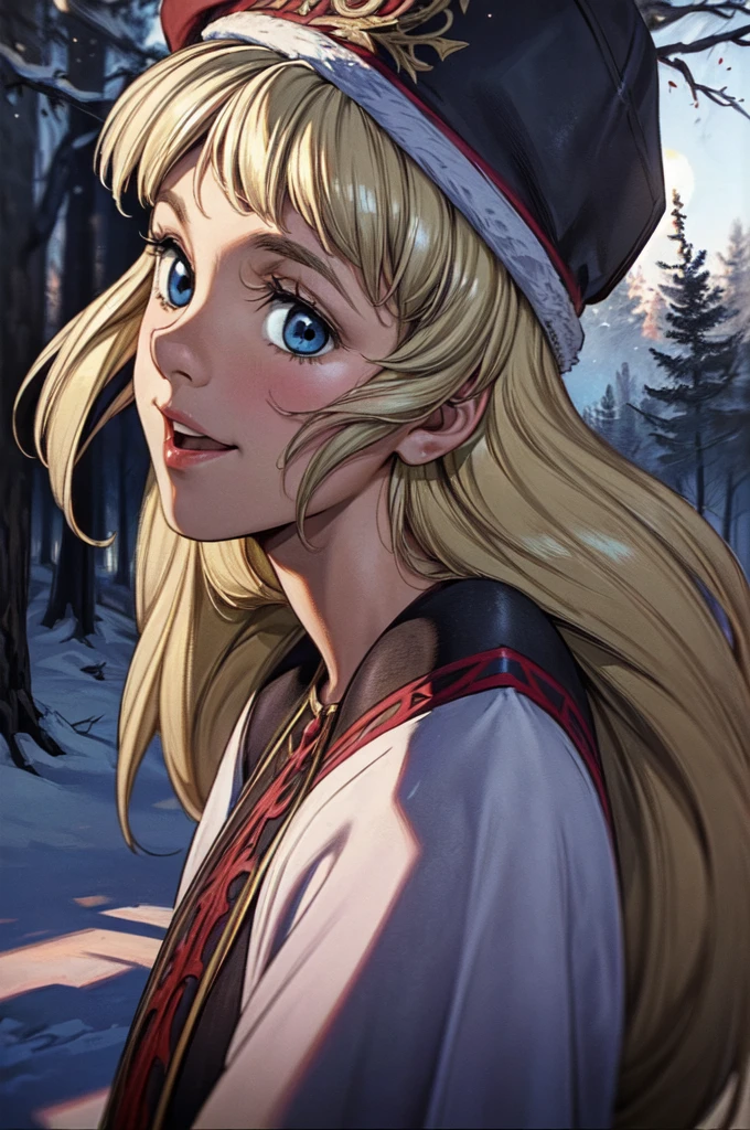 2 girls, sister, older sister and little sister, (masterpiece:1.1), (best quality:1.1), 1girl, Real light and shadow, anime face, 4k, 8k, wallpaper,epic, detail texture, blonde hair, (blue eyes:1.5), ((((blond hair:1.35, long hair)))),intricate eyes,beautiful detailed eyes, (symmetrical eyes,big eyes:1.5,(((lustrous skin:1.5,bright skin: 1.5,skin tanned,shiny skin,very shiny skin,shiny body,plastic glitter skin,exaggerated shiny skin,illuminated skin))),(detailed body,(detailed face)), cute, erotic,daring, (((medieval man armor, fur hat, adventurer man armor,winter coat))),(((intricate outfit,intricate clothes, embroidered outfit,ornate outfit,embroidered clothes,ornate clothing))), (dynamic pose:1.0),happy,smile,(centered,scale to fit dimensions,Rule of thirds), ((snowy pine forest at night)), with dark stormy clouds,winter,scenery:1.25,((snow forest background)),Christmas tree, highres,sharp focus,(ultra detailed,extremely detailed),(photorealistic artwork:1.37),(extremely detailed CG unity 8k wallpaper),(((vibrant colors,vibrant theme))),(intricate),(masterpiece),(best quality), younger sister