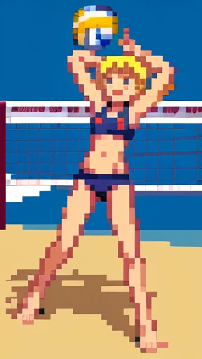 Beach Volleyball, spike