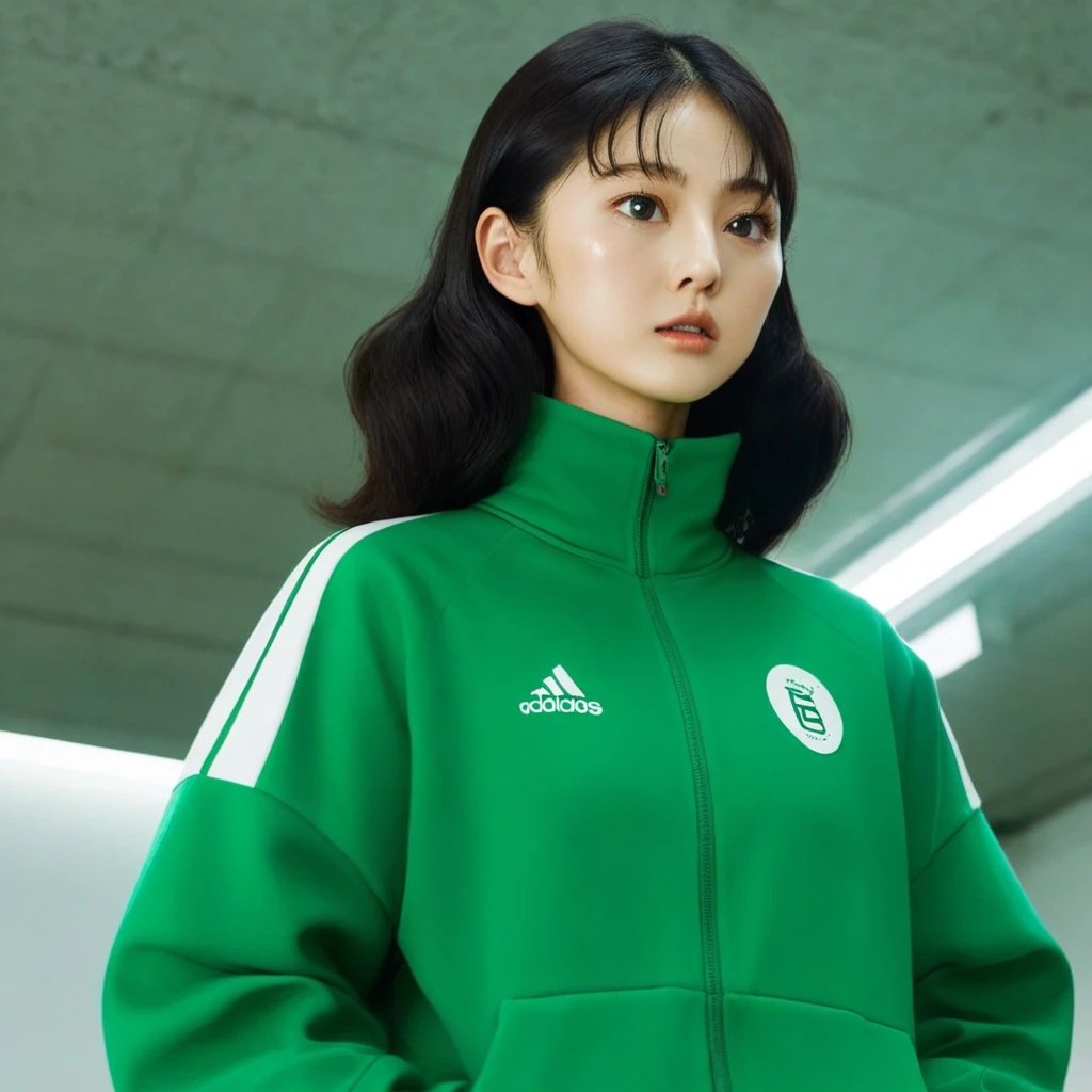 Kang Sae-byeok, Hoyeon Jung, squid game, player 067, green tracksuit