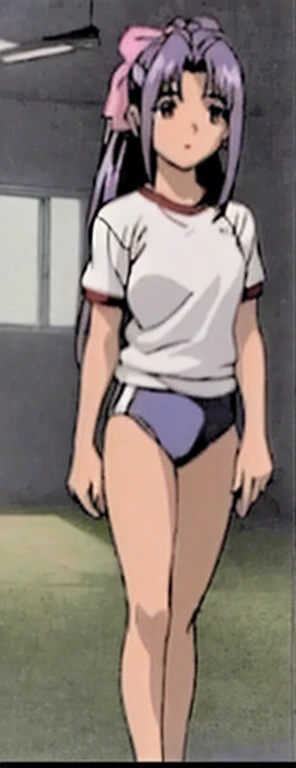 Momoko Koigakubo is standing in her gym clothes.。