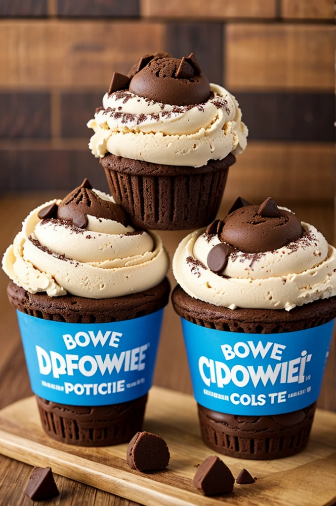 Brownie ice cream advertising