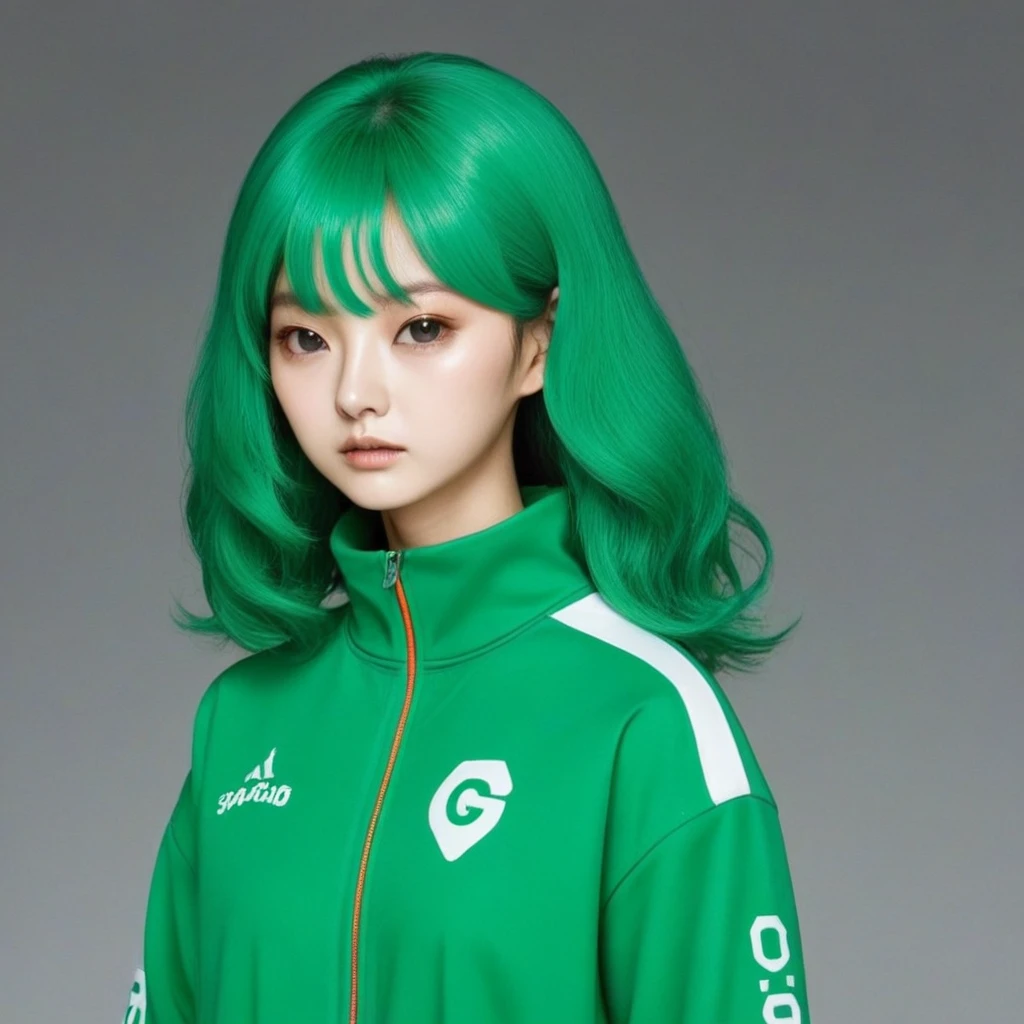 Kang Sae-byeok, Hoyeon Jung, squid game, player 067, green tracksuit from squidgame with number 067