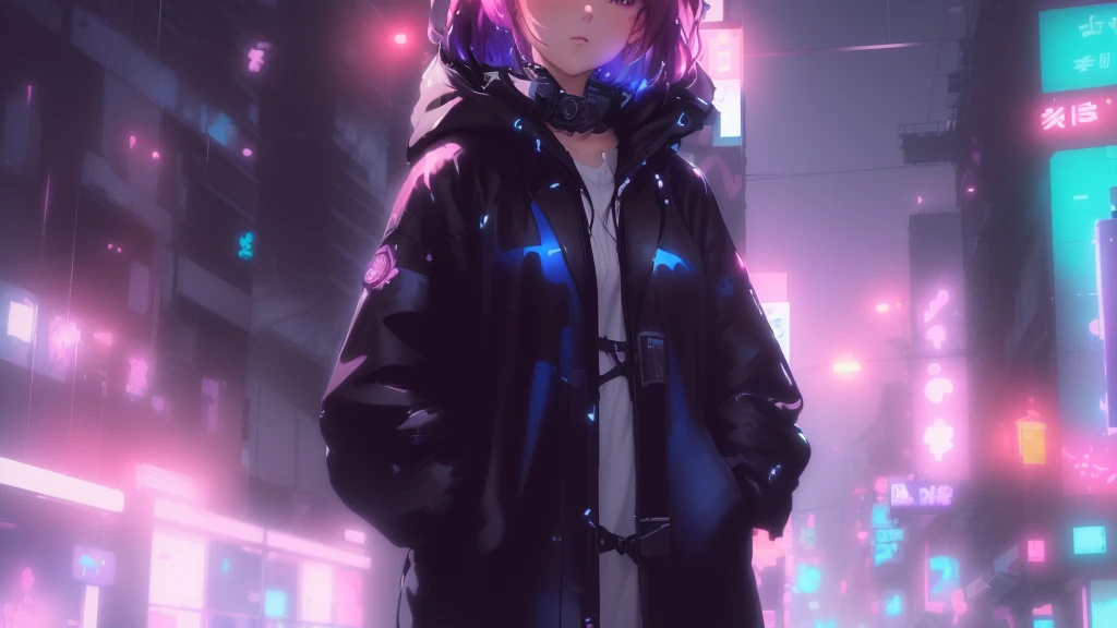 Anime girl in the house in the rain at night, 4k anime wallpaper, Anime Style 4 k, アニメアート壁紙 8K, anime wallpaper 4k, anime art wallpaper 4k, anime art wallpaper 4k, anime wallpaper 4k, Best anime 4k konachan wallpaper, Cyberpunk anime girl in a hoodie, Anime Style. 8K, Digital Cyberpunk Anime Art